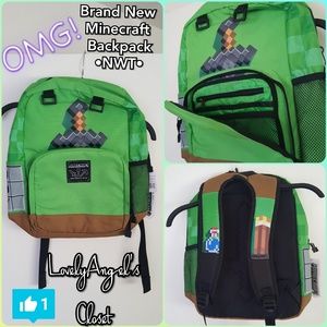 😎 Brand New Minecraft Back Pack •NWT• 😎